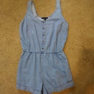 Denim romper